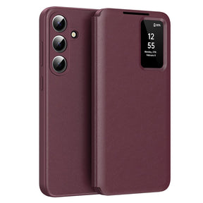 Husa de protectie Techsuit SmartView Series compatibil cu Samsung Galaxy S26, Rosu