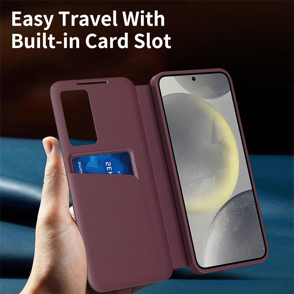 Husa de protectie Techsuit SmartView Series compatibil cu Samsung Galaxy S26, Rosu