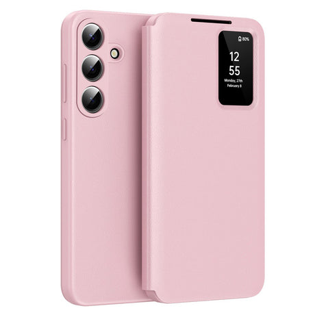 Husa de protectie Techsuit SmartView Series compatibil cu Samsung Galaxy S26, Roz