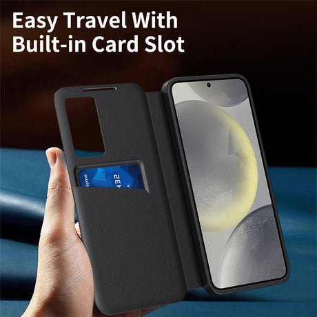 Husa de protectie Techsuit SmartView Series compatibil cu Samsung Galaxy S26, Negru