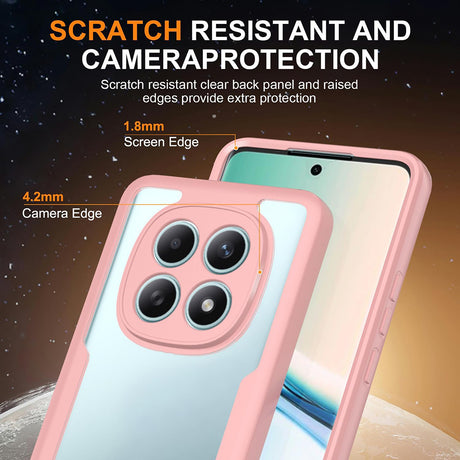 Folie de protectie Techsuit ColorVerse 360 Series + compatibil cu Xiaomi Redmi Note 15 4G, Roz