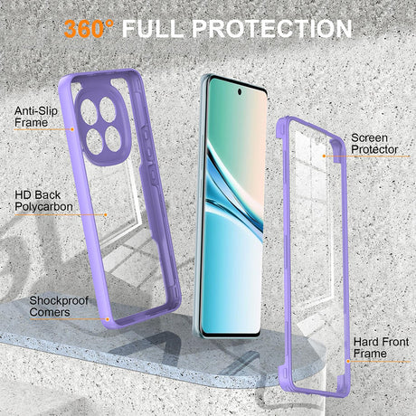 Folie de protectie Techsuit ColorVerse 360 Series + compatibil cu Xiaomi Redmi Note 15 5G / Poco M8 5G, Mov