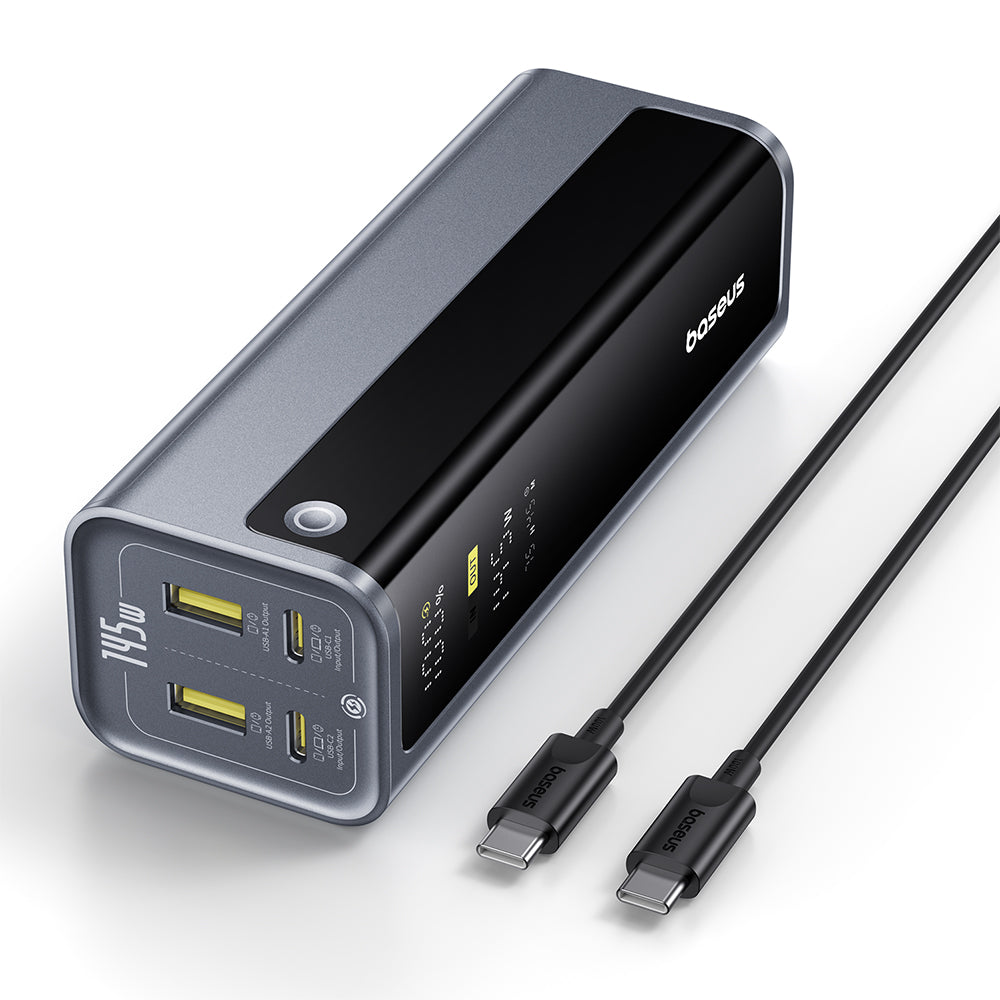 Baterie externa Baseus EnerGeek GP12 (P10082109813-00), 20800mAh, 2xUSB-C / 2xUSB, 145W, Gri