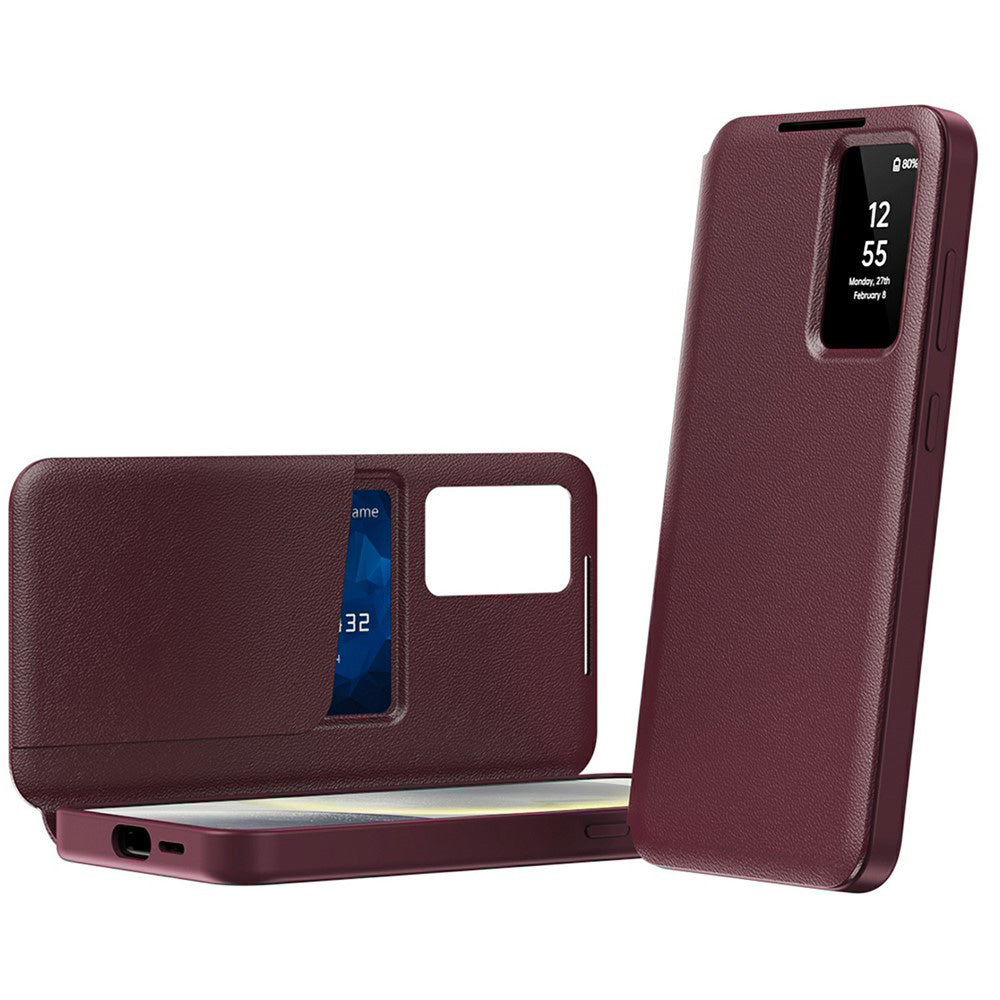 Husa de protectie Techsuit SmartView Series compatibil cu Samsung Galaxy A37 5G, Rosu