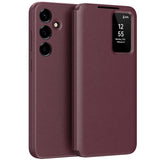 Husa de protectie Techsuit SmartView Series compatibil cu Samsung Galaxy A37 5G, Rosu