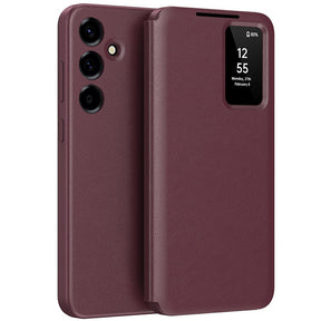 Husa de protectie Techsuit SmartView Series compatibil cu Samsung Galaxy A37 5G, Rosu