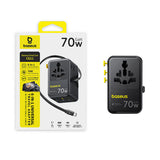 Adaptor Baseus EnerCore CG11 (E0307E00), 6in1, 70W, Negru