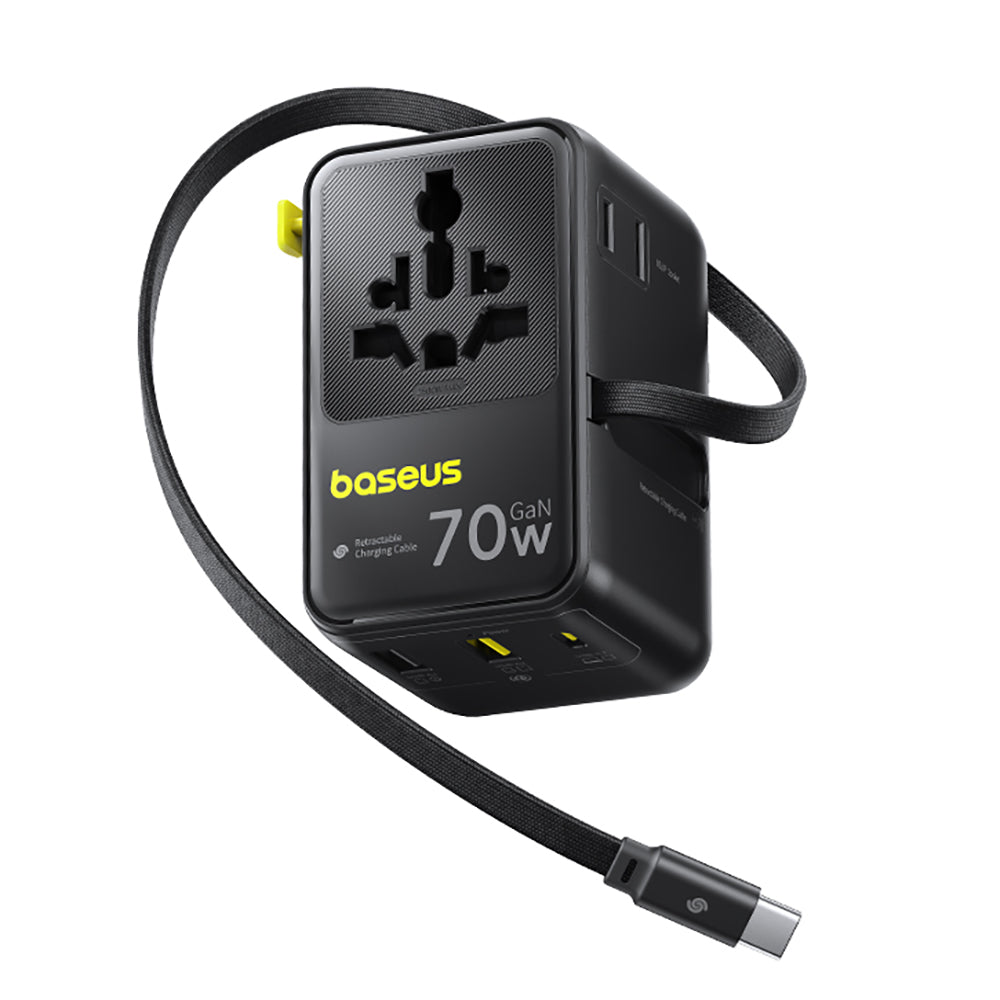 Adaptor Baseus EnerCore CG11 (E0307E00), 6in1, 70W, Negru