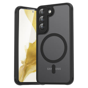 Husa de protectie Techsuit PureFrost MagSafe compatibil cu Samsung Galaxy S22 5G, Negru Mat