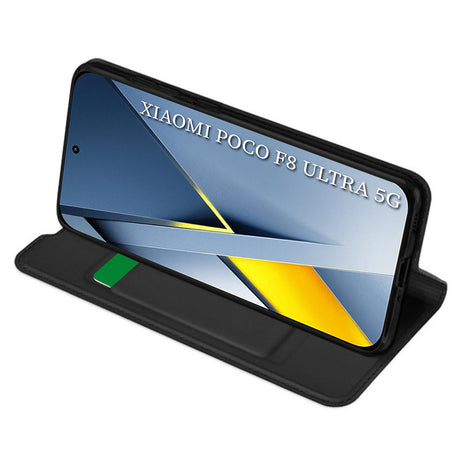 Husa de protectie Techsuit Magskin Book compatibil cu Xiaomi Poco F8 Ultra, Negru