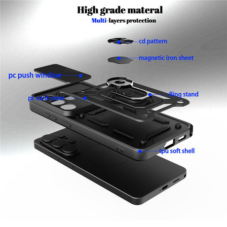 Husa de protectie Techsuit CamShield Series compatibil cu Samsung Galaxy S26 Ultra, Roz Auriu