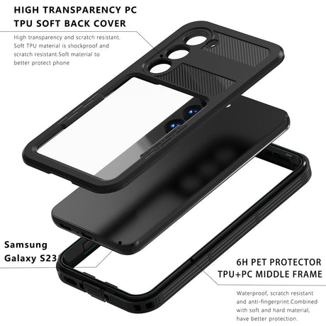 Husa de protectie ShellBox Waterproof IP68 compatibil cu Samsung Galaxy S26 Plus, Negru