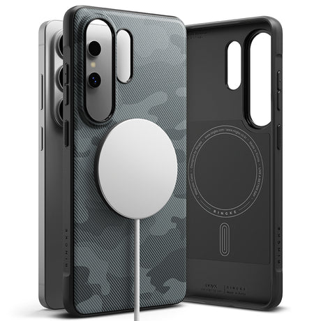 Husa de protectie Ringke Onyx MagSafe compatibil cu Samsung Galaxy S26 Ultra, Camo Black