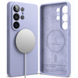 Husa de protectie Ringke Silicone MagSafe compatibil cu Samsung Galaxy S26 Ultra, Lavanda