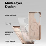 Husa de protectie Ringke Silicone MagSafe compatibil cu Samsung Galaxy S26 Ultra, Roz Sand