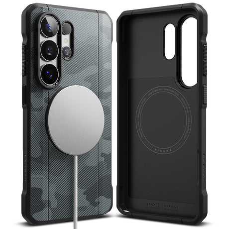 Husa de protectie Ringke Onyx Alpha MagSafe compatibil cu Samsung Galaxy S26 Ultra, Camo Black