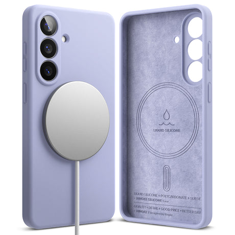 Husa de protectie Ringke Silicone MagSafe compatibil cu Samsung Galaxy S26, Lavanda