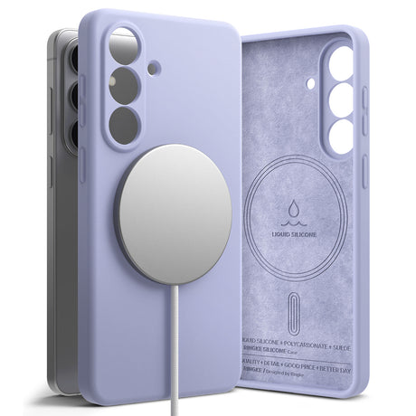 Husa de protectie Ringke Silicone MagSafe compatibil cu Samsung Galaxy S26, Lavanda