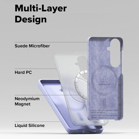 Husa de protectie Ringke Silicone MagSafe compatibil cu Samsung Galaxy S26, Lavanda