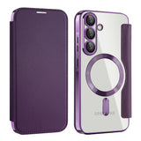 Husa de protectie Techsuit SmartMag Book compatibil cu Samsung Galaxy A57 5G, Mov