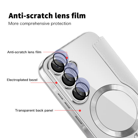 Husa de protectie Techsuit SmartMag Book compatibil cu Samsung Galaxy A57 5G, Gri