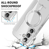 Husa de protectie Techsuit SmartMag Book compatibil cu Samsung Galaxy A57 5G, Gri