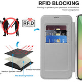 Husa de protectie Techsuit SmartMag Book compatibil cu Samsung Galaxy A57 5G, Gri