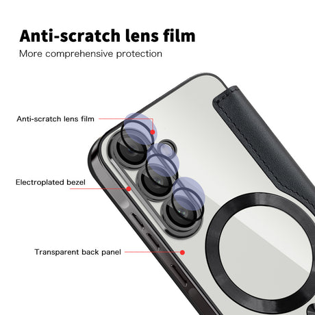 Husa de protectie Techsuit SmartMag Book compatibil cu Samsung Galaxy A57 5G, Negru