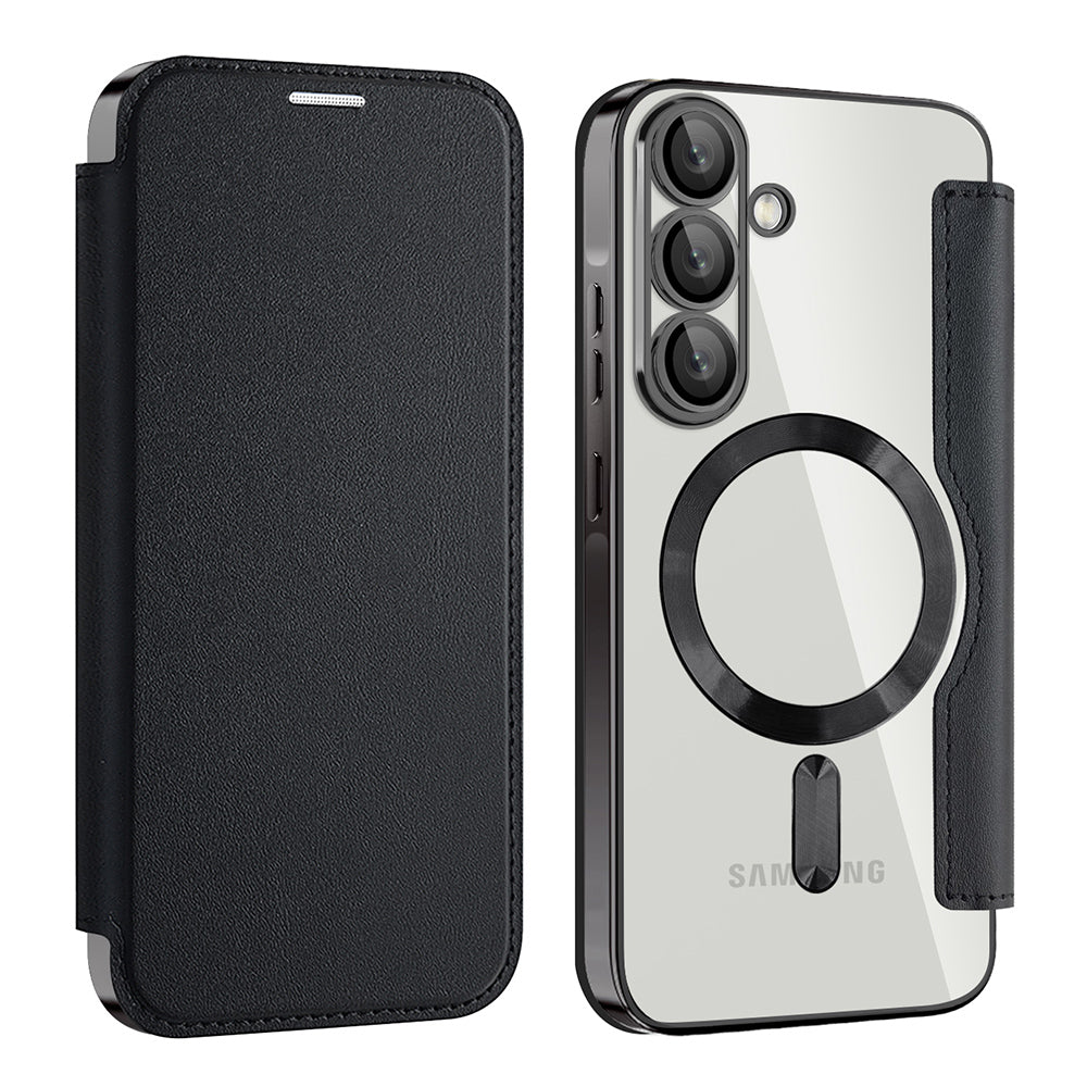 Husa de protectie Techsuit SmartMag Book compatibil cu Samsung Galaxy A57 5G, Negru
