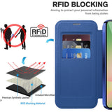 Husa de protectie Techsuit SmartMag Book compatibil cu Samsung Galaxy A37 5G, Albastru