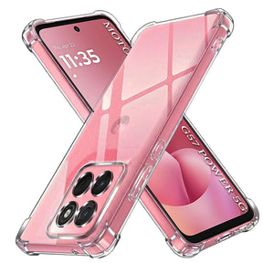 Husa de protectie Techsuit Shockproof Clear Silicone compatibil cu Motorola Moto G57 Power / G67 Power, Transparent