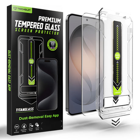 Folie de protectie Techsuit TitanGlass CrystalHD compatibil cu Samsung Galaxy S26, Transparent