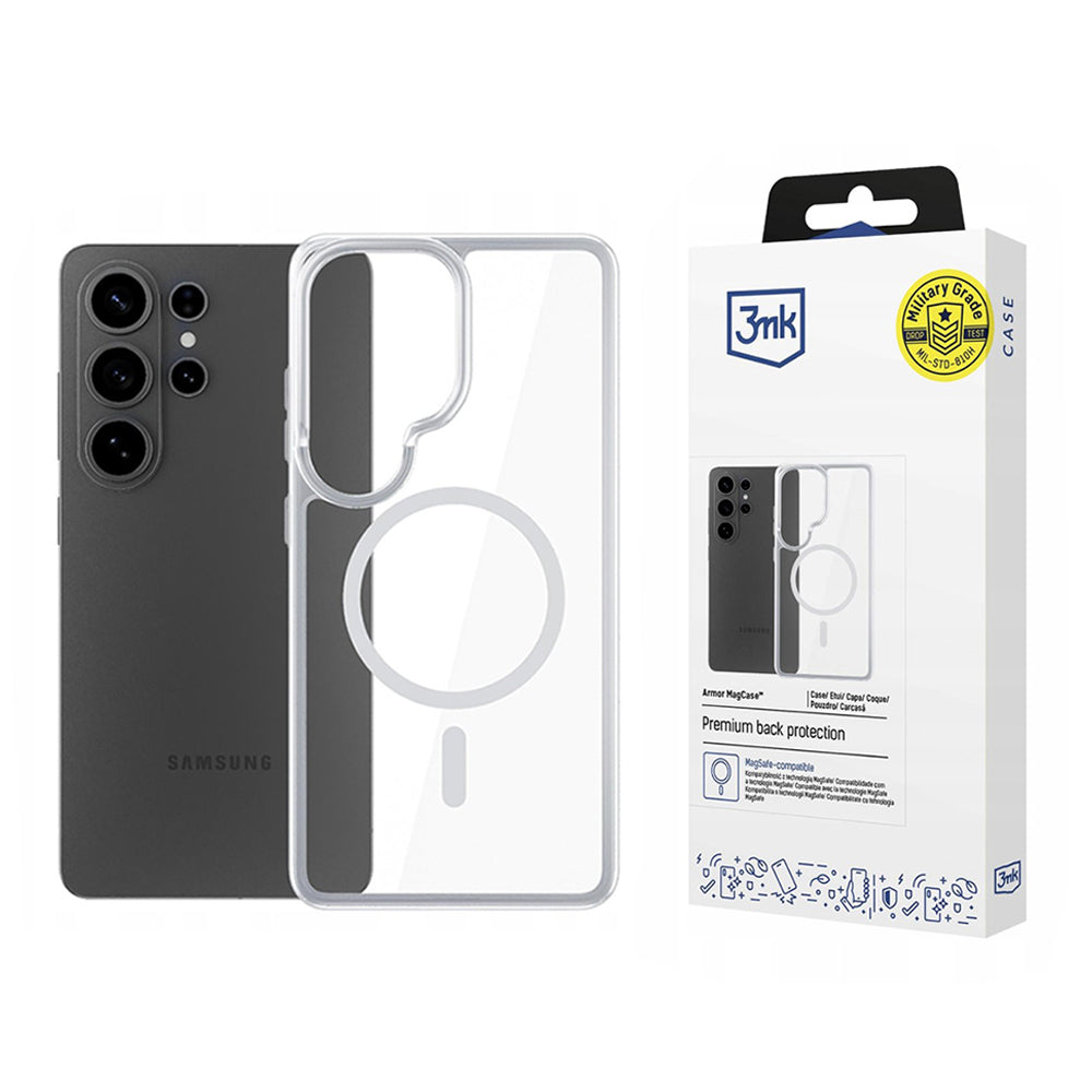 Husa de protectie 3mk Armor MagCase compatibil cu Samsung Galaxy S26 Ultra, Transparent