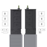 Stocare Ugreen Card Reader CM856 (55899), USB/Type-C to 6x SD, 2x TF, 1x Nano Sim, with Memory Box, 170MB/s, Built-in Cable, Gri