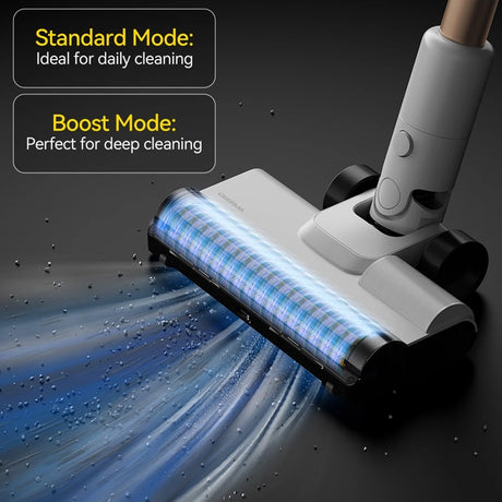 Deerma Cordless Vacuum Cleaner VCBD11B (T20 FLIP), Dry & Wet Cleaning, 21000Pa, 265W, 2200mAh, 45-Min, Green Light, Alb