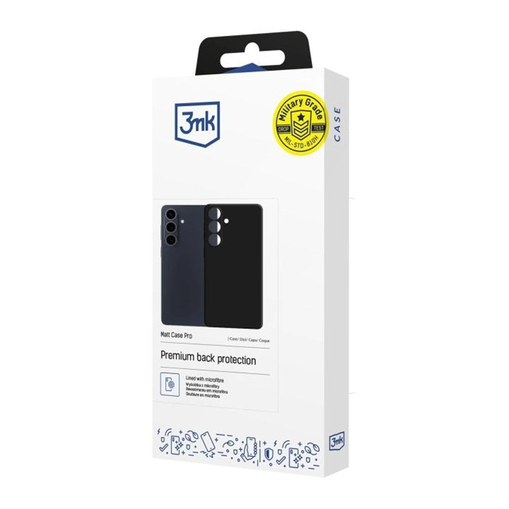 Husa de protectie 3mk Matt Pro compatibil cu Samsung Galaxy S26 Plus, Negru