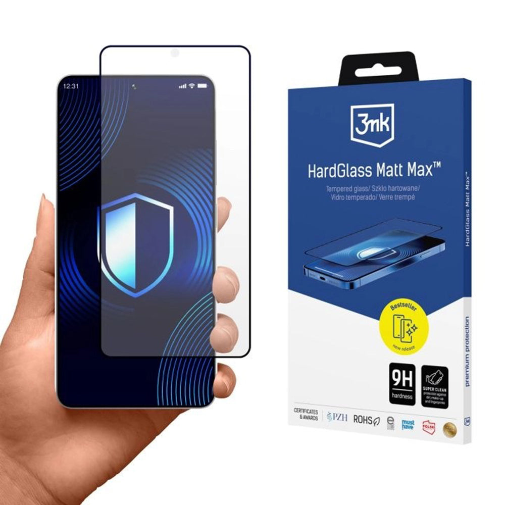 Folie de protectie 3mk HardGlass compatibil cu Samsung Galaxy S26 Ultra, Matt Max