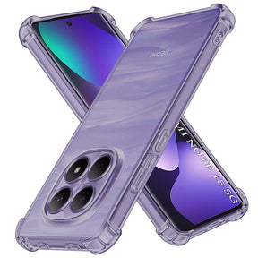 Husa de protectie Techsuit Shockproof Clear Silicone compatibil cu Xiaomi Redmi Note 15 5G / Note 15 4G / Poco M8 5G, Negru Fumuriu