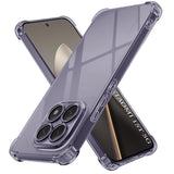 Husă Techsuit Shockproof Clear Silicone pentru Xiaomi 15T, negru fumuriu