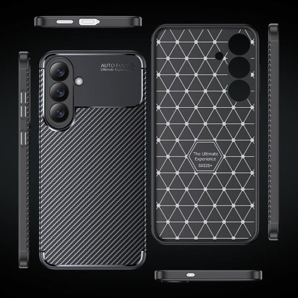 Husa de protectie Techsuit CarbonFiber compatibil cu Samsung Galaxy S26 Plus, Negru