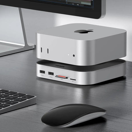 Hub Ugreen CM841 (65487), USB-C la 5x USB / 2x USB-C / SD-TF / M2 NVMe, 10Gbps, Gri