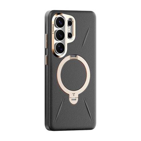 Husă Torras QPRO Leather neagră pentru Samsung Galaxy S26 Ultra