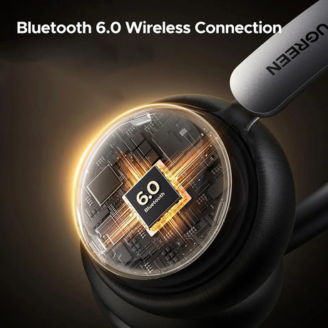 Casti Ugreen Wireless HiTune Studio Plus HP207 (75630), Bluetooth 6.0, TWS, ANC, Low Latency, 500mAh, Argintiu