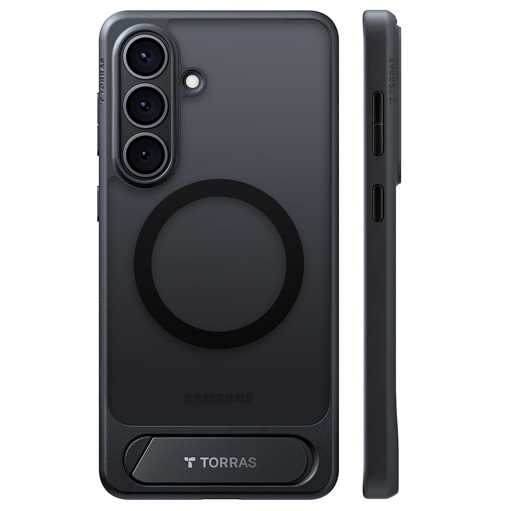 Husa de protectie Torras Pstand compatibil cu Samsung Galaxy S26, Negru