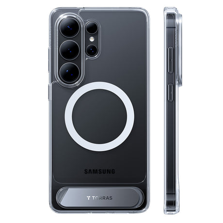 Husa de protectie Torras Pstand compatibil cu Samsung Galaxy S26 Ultra, Transparent