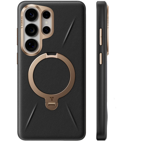 Husă Torras QPRO Leather neagră pentru Samsung Galaxy S26 Ultra