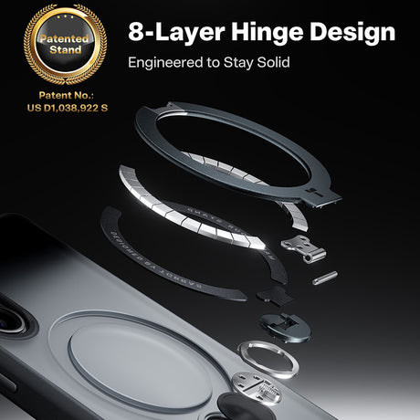 Husa de protectie Torras Ostand Spin Series compatibil cu Samsung Galaxy S26 Plus, Negru