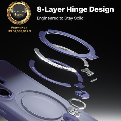 Torras Husa de protectie Torras Ostand Spin Series compatibil cu Samsung Galaxy S26 Ultra, Mov Inchis – imagine 3