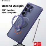 Torras Husa de protectie Torras Ostand Spin Series compatibil cu Samsung Galaxy S26 Ultra, Mov Inchis – imagine 2