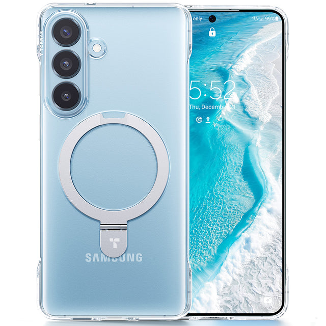 Husa de protectie Torras Ostand Slim Series compatibil cu Samsung Galaxy S26 Plus, Transparent